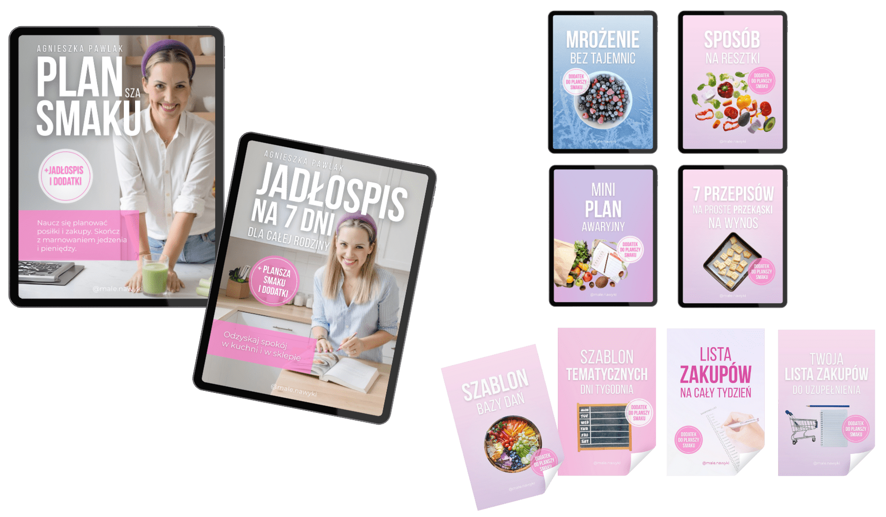 Mockup zestawu e-booków